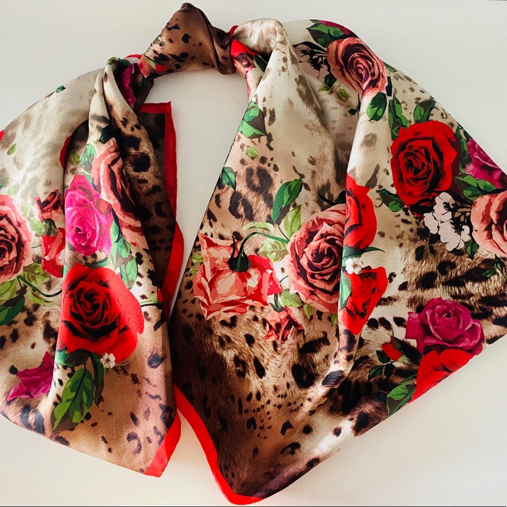 Roberto Cavalli Silk Scarf new